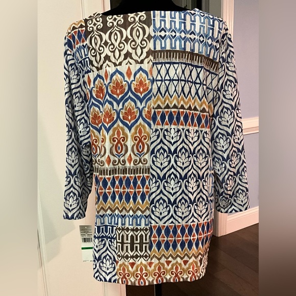 NWT Alfred Dunner Tunic Blouse Top - Picture 6 of 8